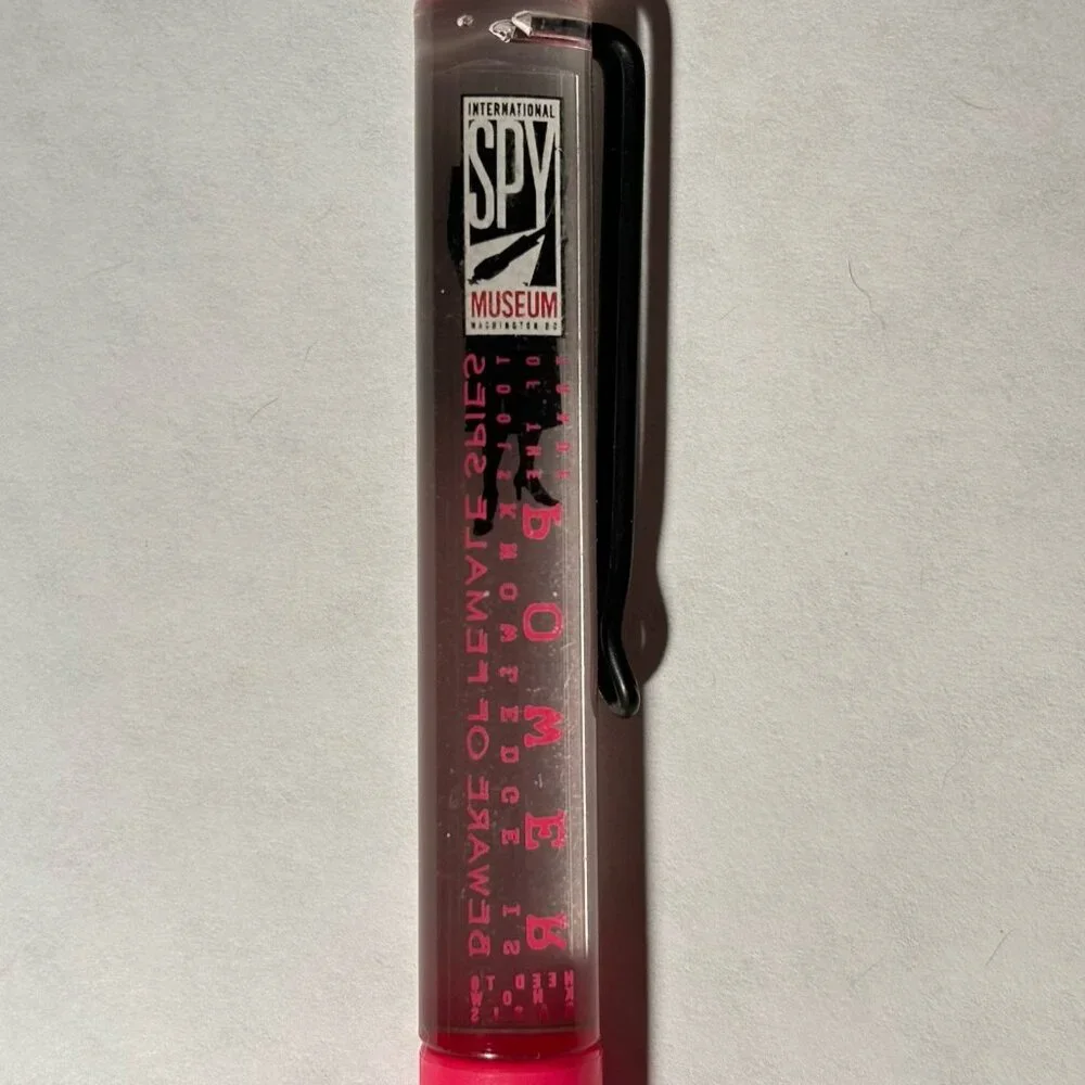 International Spy Museum Washington DC Floaty Pen Female Woman Spy Silhouette